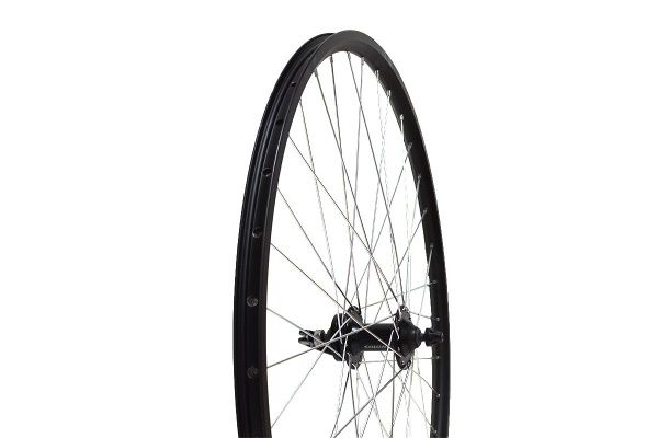 Колесо 29"MTB переднее, двойной обод Qijian DA-18 29"36H, втулка Solon DH802F, 36H Disc, конусные подшипники, крепление IS6, эксцентрик, черный